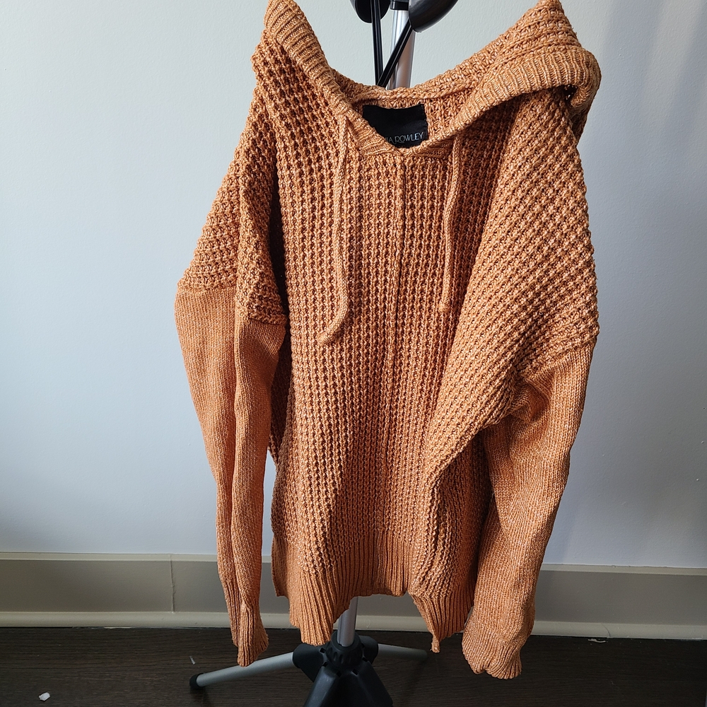 Cynthia Rowley Waffle Hoodie Sweater